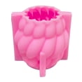 thumbnail image 2 of Ludlz Soap Mold Non Stick Easy to Release Spinning Raindrops Silica Gel Geometric Curved Candle Mould Household Supplies, 2 of 8