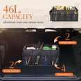 thumbnail image 3 of Large-Capacity Foldable Trunk Organizer - Sturdy Car Storage Solution - 2 Compartments, Tools, Sundries, 3 of 11