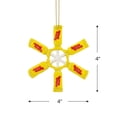 thumbnail image 5 of 4" Sugar Daddy Lollipop Snowflake Christmas Ornament, 5 of 6