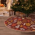 thumbnail image 5 of Sikiie Autumn Forest3 Nativity Christmas Tree Skirt, Jesus Christian Winter Holiday Tree Mat Decoration(30-48IN), 5 of 6