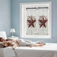 thumbnail image 4 of Texas Star Retro Window Privacy Film, Vintage Red Wooden Berry Static Cling UV Sun Blocking Tint Film Heat Control Windows Films for Bedroom Bathroom, Window Stickers 17.7"x39.3", 4 of 8