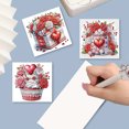 thumbnail image 2 of Tarjeta Felicitación Con Kit Pintura Diamantes Imitación 6 Uds. Regalos Flores Amor para Regalo Familiares Y Amigos, 2 of 9