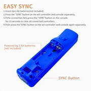Remote Controller and Nunchuck Joystick Compatible for wii/wii u (dark Blue)