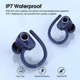 thumbnail image 4 of Auriculares inalámbricos Poounur H9 Bluetooth 5.3 Sport 50H Deep Blue, 4 of 7
