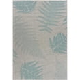 thumbnail image 1 of LR Resources SANIB81649SPA5373 Fallen Fern Indoor & Outdoor Rectangle Area Rug, Teal, 1 of 1