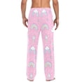 thumbnail image 4 of FORMRS Mens Pajama Pants with Pockets Cotton Sleepwear Lounge Bottoms Sizes S-2XL, Ice Cream Rainbow Pattern, 4 of 7