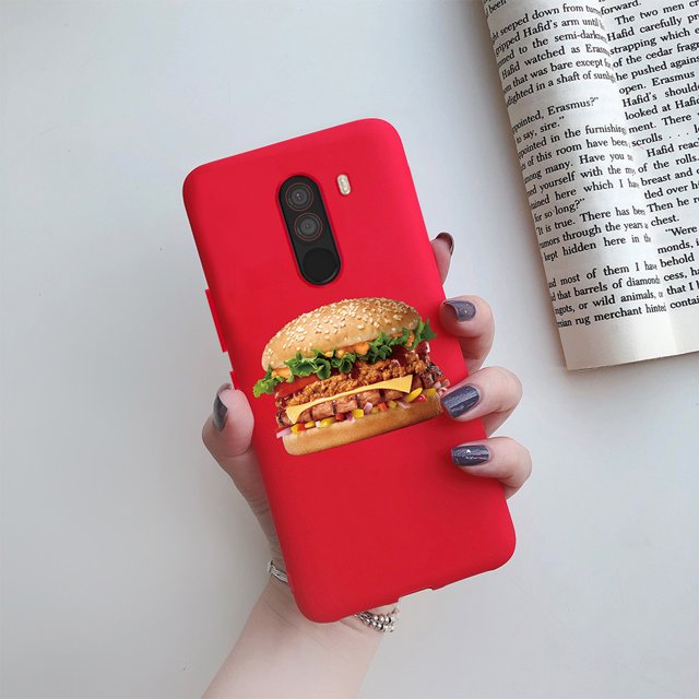 For xiaomi Pocophone F1 Case Poco F1 Cute Cat Cartoon Cover Silicone Soft TPU Phone Case For xiaomi Pocophone F1 Global F 1 Case Red For Pocophone F1