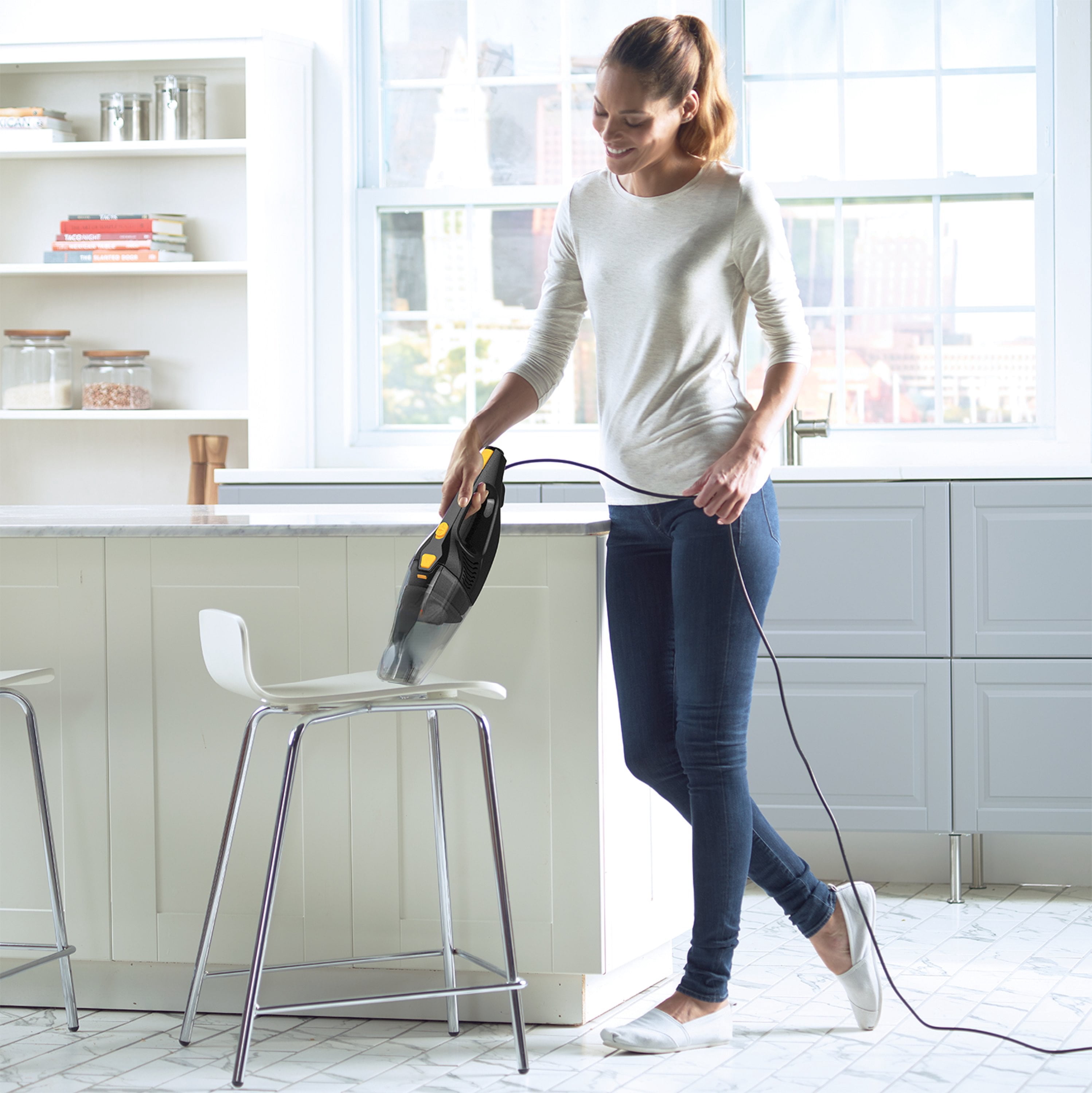 Eureka 3-in-1 Multi-Surface Lightweight Swivel Stick Vacuum Cleaner Blaze NES212 Moonstone Grey