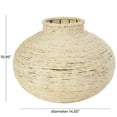 thumbnail image 3 of DecMode 11" Wrapped Beige Seagrass Vase, 3 of 9