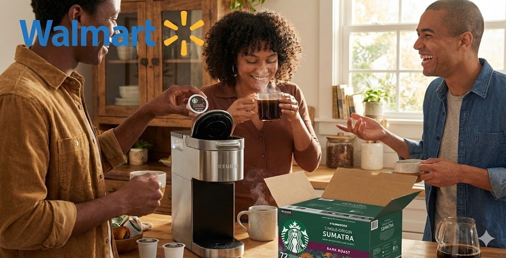Starbucks Dark Roast K-Cup Coffee Pods Single-Origin Sumatra (72 Count)