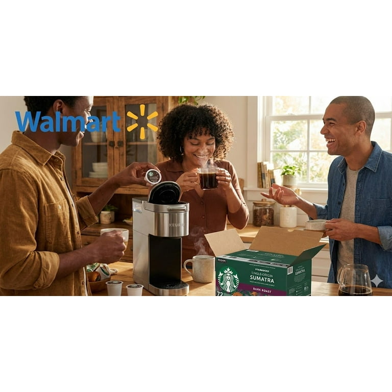 Starbucks Dark Roast K-Cup Coffee Pods, 72 ct, Sumatra Single