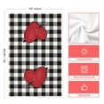 thumbnail image 4 of Sm:)e Valentine's Day Kitchen Dish Towels, 18x26 Inch, Set of 4, XOXO Love Heart Buffalo Plaid, 4 of 6