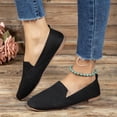 thumbnail image 2 of KIJBLAE Women's Plus Size Mesh Low Cut Slip On Flats, Breathable Soft Sole Comfortable Casual Shoes Spring Summer Black 43, 2 of 8