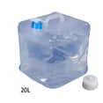 thumbnail image 2 of Wosthever Contenedor de agua esencial para acampar al aire libre de 20 litros con grifo. Cubo plegable. Kits de desorden para acampar 15L, 2 of 6