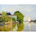 thumbnail image 3 of Monet, Claude 14x12 Black Modern Framed Museum Art Print Titled - Houses on the Achterzaan, 3 of 5