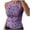 v#29Purple124, variant on Women Tank Tops Star Pattern Vest Elastic Slim Fit Choker Neck Waist Shirring Soft Lightweight For Summer Yoga Outdoor Play Elegant Sleeveless,Blue,L