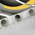 thumbnail image 4 of Manfei Waves Stripes Lines Blackout Curtains Set of 2 (52x84 Each),Modern Geometric Window Curtains,Gray Yellow White Curtains and Drapes For Boys Girls,Breathable Home Decor, 4 of 6