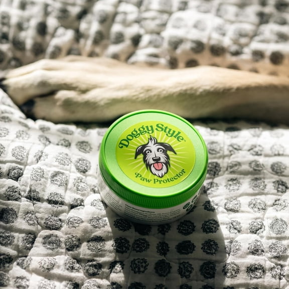 Doggy Style Paw Protector Balm for Dogs, Plant-Based and Lick-Safe, Heals Dry Cracked Paws and Noses, Hypoallergenic, Made in USA