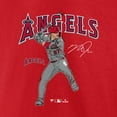 thumbnail image 4 of Men's Mike Trout Red Los Angeles Angels Player Swing T-Shirt, 4 of 4