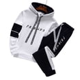 thumbnail image 2 of Chándal de hombre, traje de 2 piezas, sudadera con capucha de manga larga, moda informal de otoño e invierno, ropa deportiva de comercio exterior para correr, 2 of 3