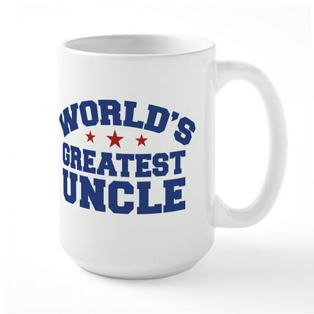 

CafePress - World s Greatest Uncle Large Mug - 15 oz Ceramic Large Mug