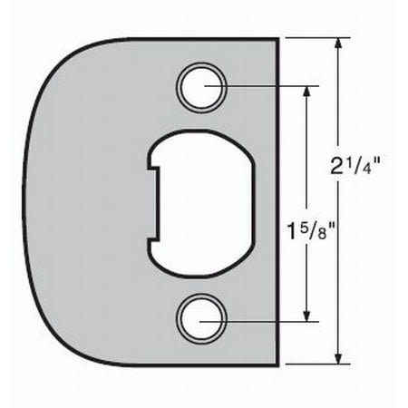 - Kwikset 83437-690 Square Corner Full Lip Strike Dark Bronze Finish