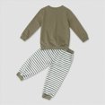 thumbnail image 3 of Xudanell Baby Boy Outfits Splicing Outfits 6 12 18 24 Months 2T 3T Toddler Boy Clothes With Letter PRETTY FLY FOR A LITTLE GUY Top Stretch Pants Suit, 3 of 7
