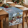 thumbnail image 3 of Snowman Christmas Dresser Scarf Farmhouse, Dining Table Decorations for Wedding/Parties, Xmas Tree Gifts Snowflake Winter Table Runner 72 Inches Long for Kitchen Dining, 16 x 72 In, 3 of 9