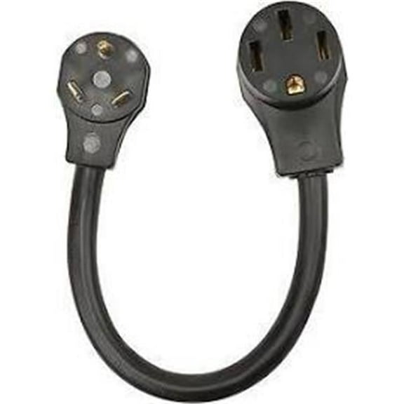 18 in. 30A-50A Power Cord Male Adapter for Connecting