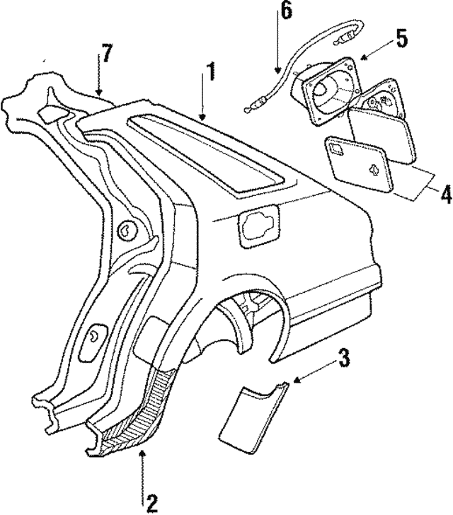 Genuine Hyundai 81541-21110 Fuel Filler Door Housing Genuine Hyundai 81541-21110 Fuel Filler Door Housing