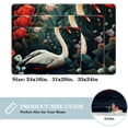 thumbnail image 2 of Swan Area Rugs: Polyester Non-Slip Kitchen Mat Office Rug - Machine Washable, 2 of 6
