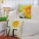 thumbnail image 3 of Funda de almohada con diseño de gnomo de girasol amarillo, 18 x 18 cm, con flores de primavera, funda de almohada de girasol de verano, funda de almohada decorativa, decoración rústica para sofá,, 3 of 6