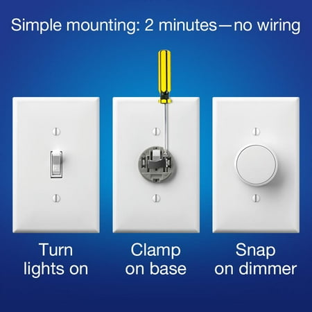 Lutron - Aurora Smart Bulb Dimmer Switch for Philips Hue Smart Bulbs - White