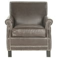 thumbnail image 2 of SAFAVIEH Easton Club Chair Silver Nail Head Antique Brown, 2 of 7