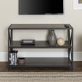 thumbnail image 2 of Frisco X-frame Slate Grey Bookcase by River Street Designs, 2 of 15
