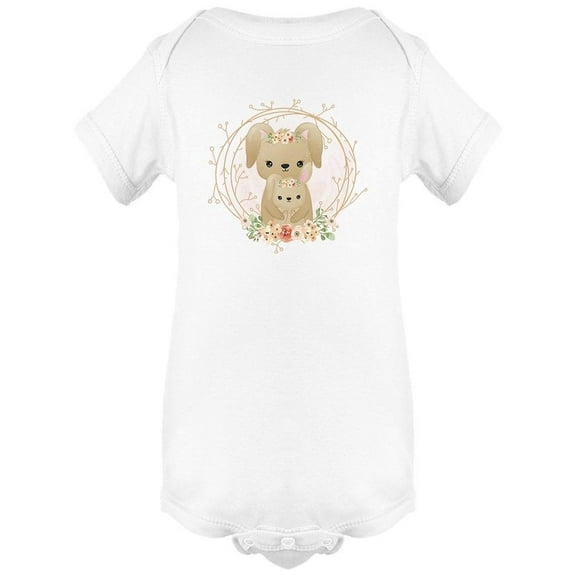 Cute Mommy And Baby Bunny Bodysuit Infant -Image by Shutterstock,  24 Months