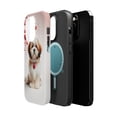 thumbnail image 2 of DistinctInk MagSafe Tough Case for Apple iPhone 14 Pro Max (6.7" Screen) - Valentine's Day Lhasa Apso - Raised Bezel Screen Guard, 2 of 6