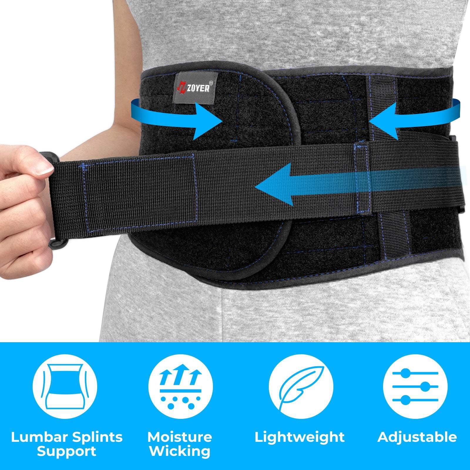 ZOYER Recovery Back Brace w/ Lumbar Support