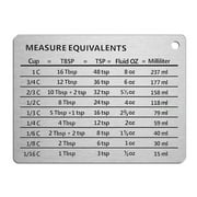 Ehfomius Refrigerator Magnet Portable Kitchen Measurement Conversion Chart