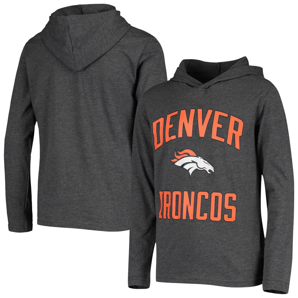 Denver Broncos Youth Long Sleeve Hoodie TShirt