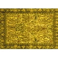 thumbnail image 1 of Ahgly Company Machine Washable Indoor Rectangle Persian Yellow Traditional Area Rugs, 2' x 3', 1 of 4
