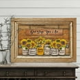 thumbnail image 3 of God Says You Are Canvas Wall Art – Rustic Hanging Sign with Sunflowers and Bible Verse Affirmations – Christian Farmhouse Decor for Women or Family – Mason Jar Floral Print – Ready to Hang, 3 of 4