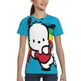 thumbnail image 4 of Sanrio Pochacco Kids T-Shirt 3d Printed Graphic T-Shirts Boys And Girls Short Sleeve Shirts For Youth Kids X-Small, 4 of 6