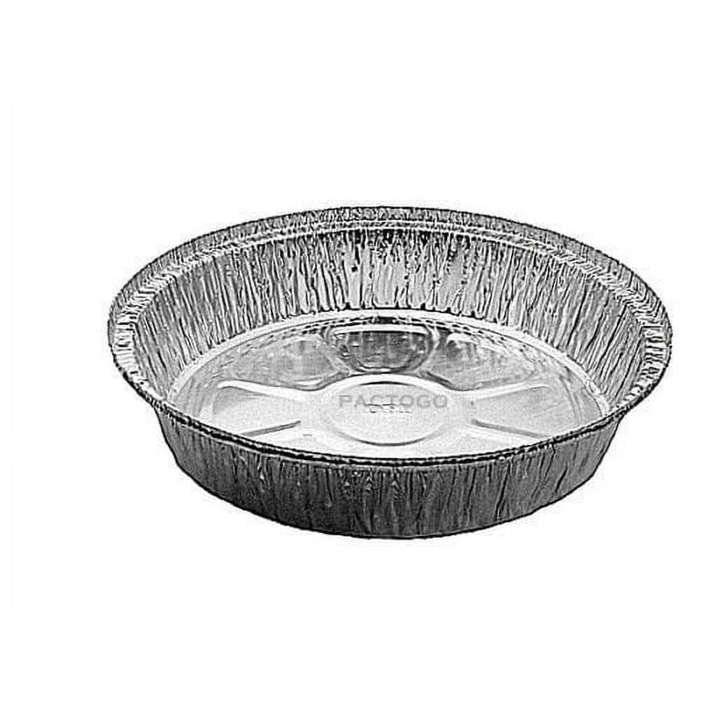 8 Round Aluminum Foil Take-Out/Cake Pan w/Clear Dome Lid 50 PK - Disposable