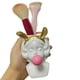 thumbnail image 2 of Decoración de almacenamiento de brochas de maquillaje, florero de escritorio, florero de resina, organizador de flores, estatua, diseño aerodinámico, 2 of 5