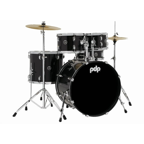 PDP Center Stage 5-Piece Full Drum Kit - 10/12/14/20/14, Iridescent Black Spark