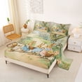 thumbnail image 2 of Erosebridal Cartoon Farm Bunnies Kids Bed Sheets, Happy Easter King Sheets, 4-Piece, 2 of 5