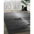 thumbnail image 2 of Ahgly Company Indoor Square Patterned Iridium Black Area Rugs, 3' Square, 2 of 6
