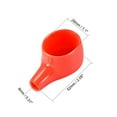 thumbnail image 2 of Uxcell 2.05''x1.26''x1.1'' Battery Terminal Insulating Rubber Covers Red Black 1 pair, 2 of 2