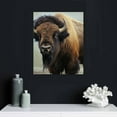 thumbnail image 4 of Nawypu  Canvas Print Wall Art Set Yellowstone National Park Grasslands Bison Animals Wildlife Photography Modern Art Rustic Scenic Nature Chic Colorful for Living Room, Bedroom - 16x20 inch, 4 of 4